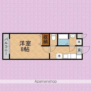 ラ・シャンス【1階】の間取り