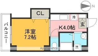 エスポワール大川筋【2階】の間取り