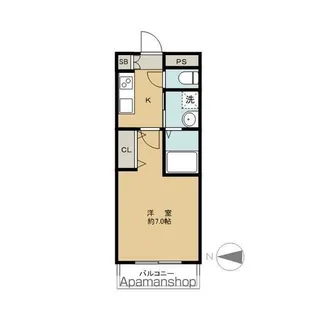 伊勝マンション浦安【2階】の間取り