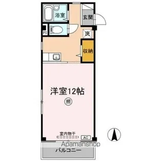 シティパルFUJU【105号室】の間取り