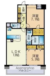 さくら【6階】の間取り