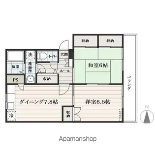 サンヒルズ香部Ⅱ【302号室】の間取り