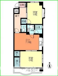 Mフラッツ【3階】の間取り