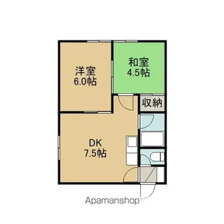 コーポラスヒサヤ【108号室】の間取り