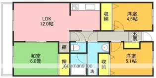 グリーンヒル上尾【206号室】の間取り