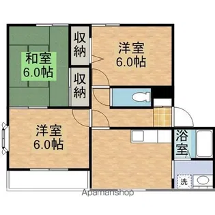 フレール弥生D棟【2階】の間取り