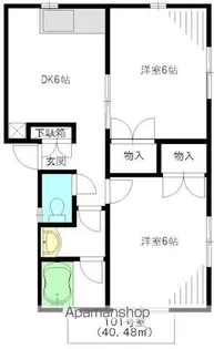 ザ・ハウス【101号室】の間取り