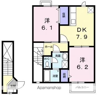 アウローラA【2階】の間取り