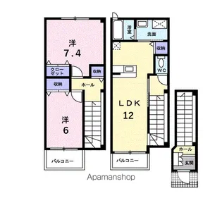 マリオン壱番館【2階】の間取り