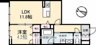 ピアヌーラ東雲【1階】の間取り
