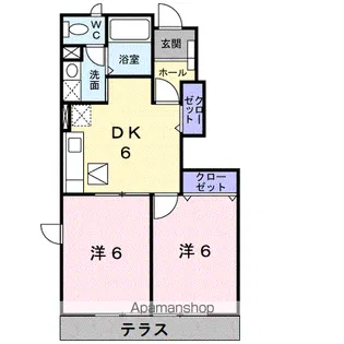 マインゼーレ【1階】の間取り