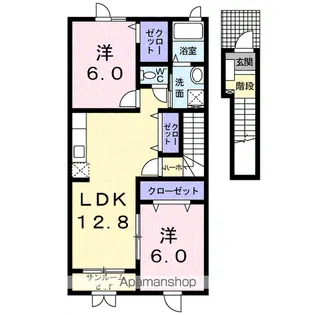 I・T Ⅱ棟【2階】の間取り