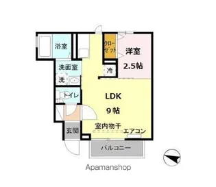 メゾン・ソレイユ【101号室】の間取り