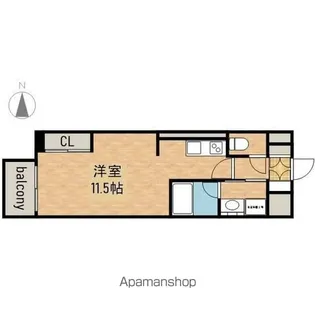 グラヴィス鶴舞【4階】の間取り