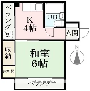 サンシャイン乾徳【301号室】の間取り