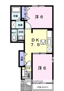 ブルージェイ【1階】の間取り