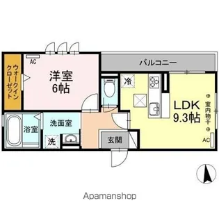 クレア【1階】の間取り