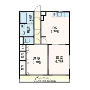 ベイサイドマナーユキ【1階】の間取り