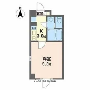 クレール池下【3階】の間取り