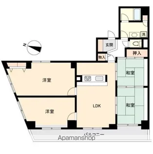 グリーンパーク小松島【10階】の間取り