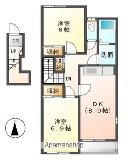 ブルーライト多喜【2階】の間取り