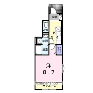 フォルトーナⅥ【1階】の間取り