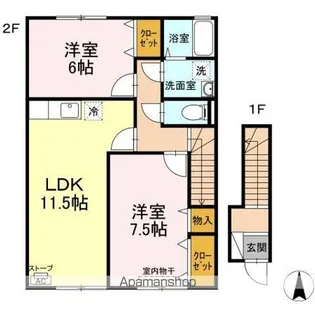 アムール和Ⅱ【2階】の間取り