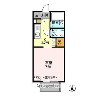 パセオおゆみ野【1階】の間取り
