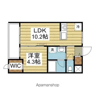 アルト土居田【110.号室】の間取り