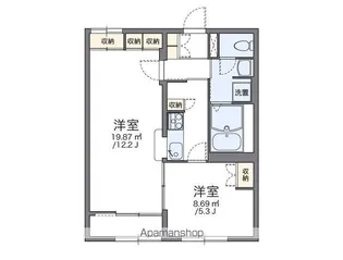 レオパレス大樹【209号室】の間取り