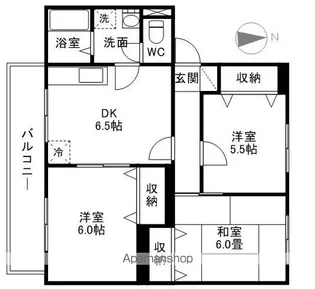 ブルースカイ【302号室】の間取り