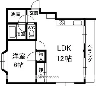 ホリデーイン5【3階】の間取り