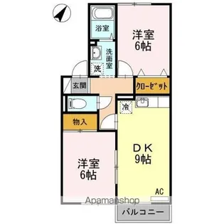 ウィルモアT【2階】の間取り