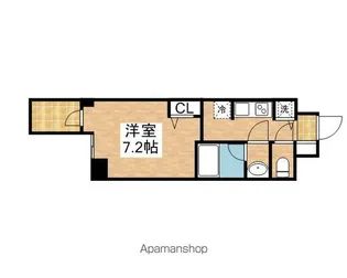 1Kの間取り画像