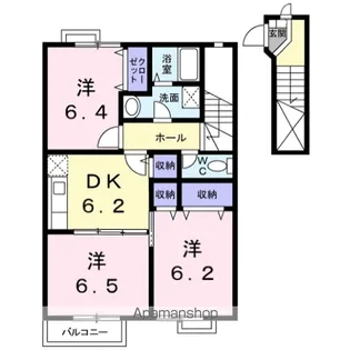 3DKの間取り画像