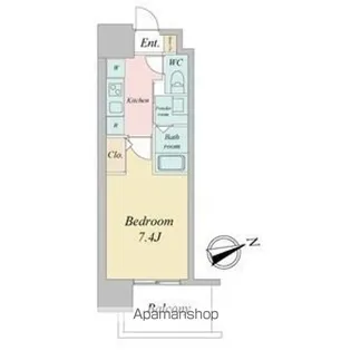 リバーコート砂田橋I【11階】の間取り