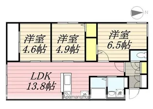 グランツ山鼻169【3階】の間取り