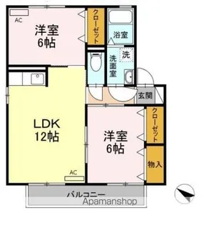 ウィル柏森【2階】の間取り