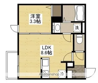 月光南観音八番館【2階】の間取り