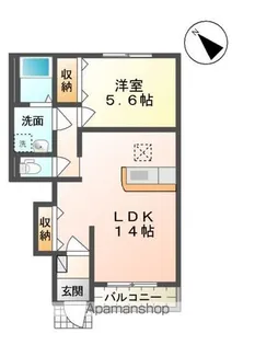 ルミナス アスタリスク【1階】の間取り