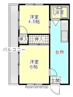 メルポート仁保【4階】の間取り