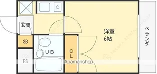 LAKIA MAISON高井田【2階】の間取り