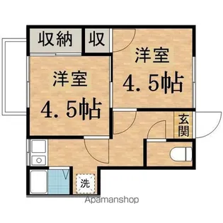 コーポアマノ【205号室】の間取り