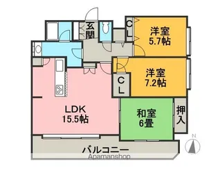 アルス伏見【8階】の間取り