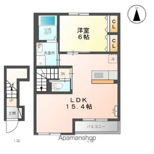 ディア クローバー 奥田【2階】の間取り