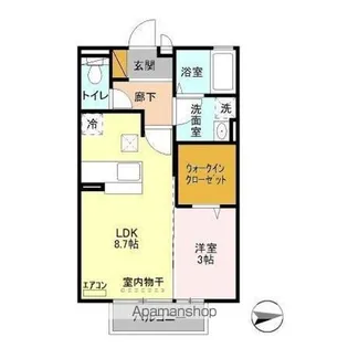 グランドソレーユ.S【1階】の間取り