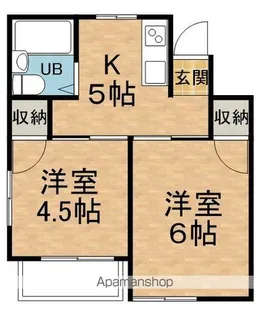 カンタベリー【202号室】の間取り