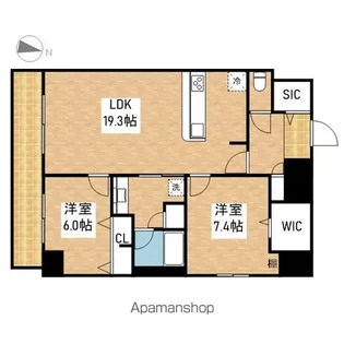 新栄アイサンメゾン【8階】の間取り