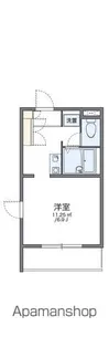 レオパレスシェル都【2階】の間取り