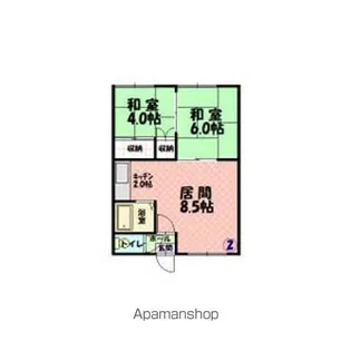 シティハイムパセオ【202号室】の間取り